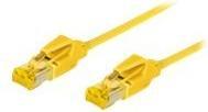 Actual product image Tecline Patch cable S/FTP, PiMF, Cat 6a, yellow, 1.0 m For 10 Gigabit/s, halogen-free, with Draka cable and (PiMF, S/FTP, CAT6a, 1 m)