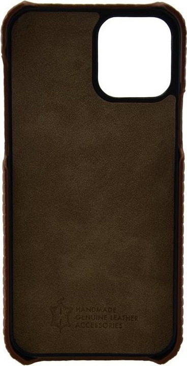 Produktbild Mike Galeli Hard-Cover in Echtleder Gino almond (Apple iPhone 12 Pro Max)