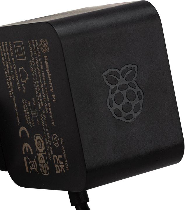 Produktbild Raspberry Pi Official 5 power supply, 27W USB-C