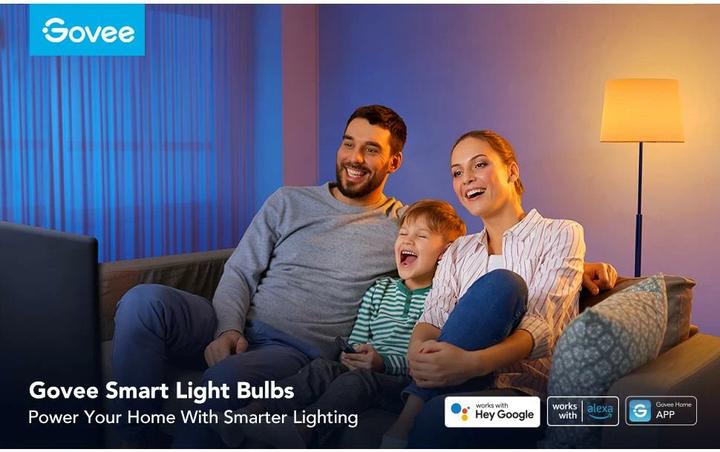 Produktbild Govee Smart Light Bulb (E27, 9 W, 1200 lm, 1 x, F)