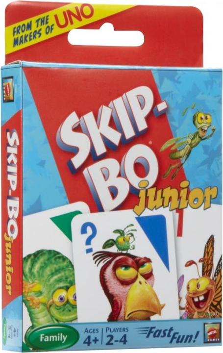 Actual product image Mattel Games Skip-Bo Junior Card Game (French, German, Italian)