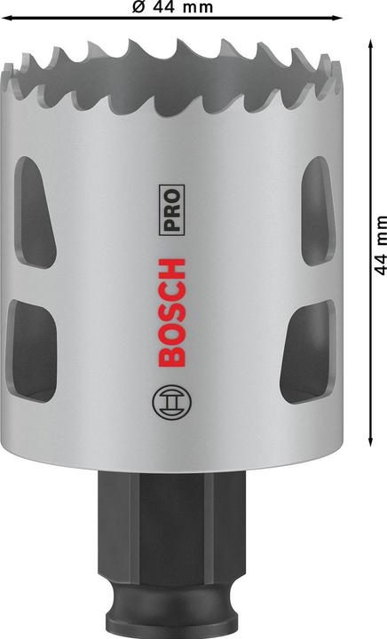 Actual product image Bosch Professional Zubehör PRO Multi Material PC Plus hole saw, 44 mm (44 mm)