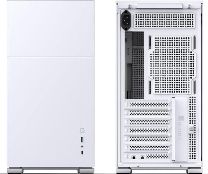 Actual product image Jonsbo D41 ATX case, tempered glass - white (ATX, mATX, Mini-ITX, DTX)