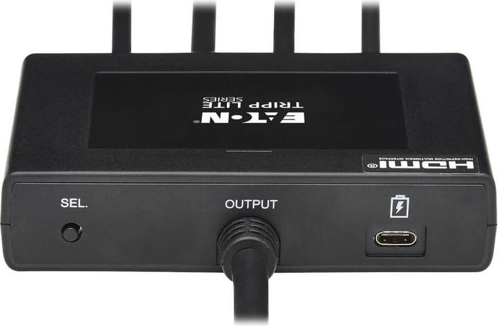Produktbild Eaton 4-Port Presentation Adapter 4K 60Hz 4:4:4 HDMI DP USB-C and 1080p VGA to HDMI Built- (HDMI, USB Typ-C, 2.39 cm)