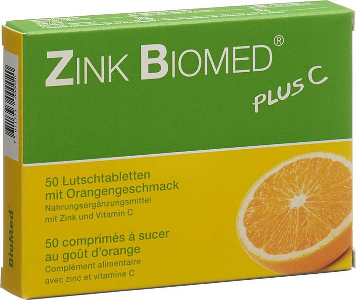 Actual product image Biomed Zink plus C (50 Piece, Pills, 39 g)