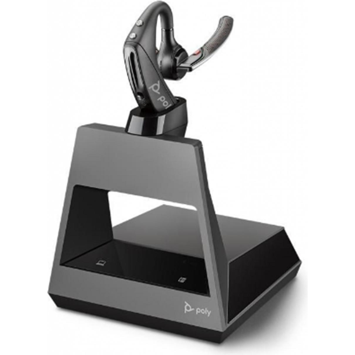 Poly Voyager 5200 (Kabellos, USB-C), Office Headset, Schwarz