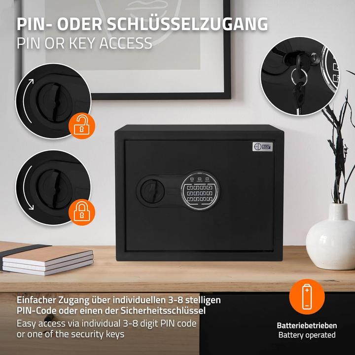 Immagine prodotto ECD Germany Cassaforte a muro (27 l)