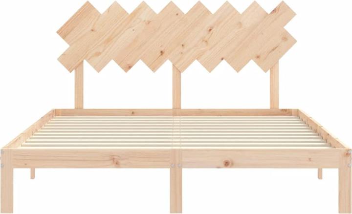 Produktbild VidaXL Massivholzbett mit Kopfteil 160x200 cm (150 x 200 cm)
