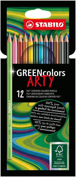 Produktbild STABILO Greencolors 12er Etui Arty (12x)
