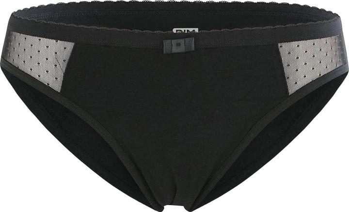 Actual product image DIM Slip Lace Medium Black with Mesh Detail (M)