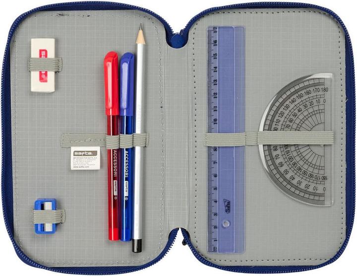 Image du produit FC Barcelona Dreifaches Federmäppchen F.C. Barcelona Marineblau 12,5 x 19,5 x 5,5 cm 37 Stücke