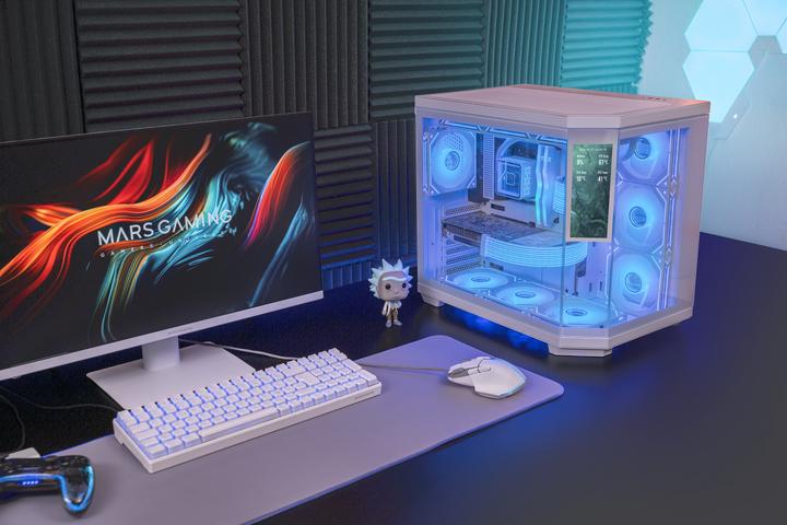 Produktbild Mars Gaming Mc3tcorelcdw (ATX, mATX, Mini-ITX)