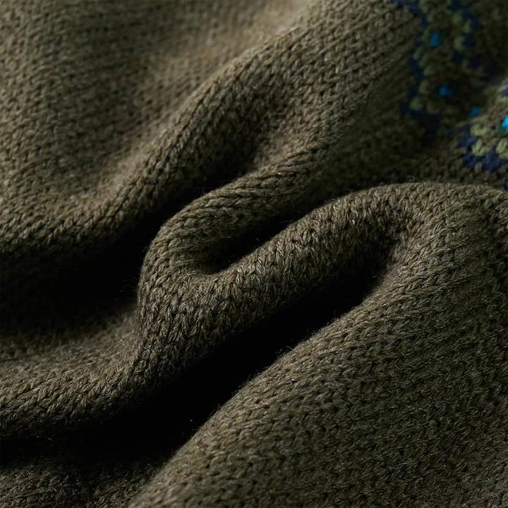 Produktbild VidaXL Kinderpullover Gestrickt Khaki 92,Material: 100 (92)