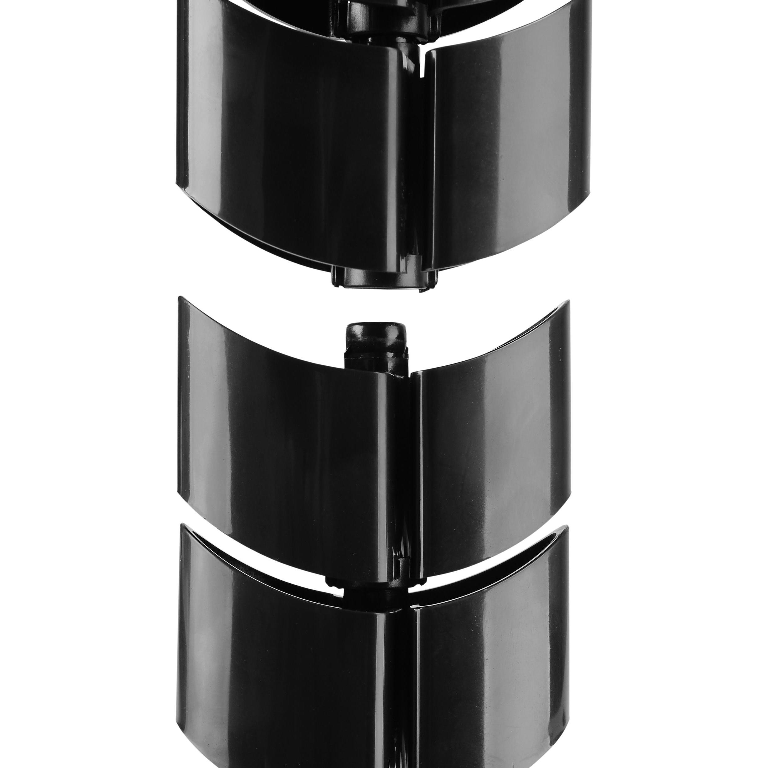 Thumbnail - equip, Kabelschutz + Kabelführung, Doppel-Kabelführung 73cm für Untertischmontage schwarz (Kabelkanal, 63 mm)