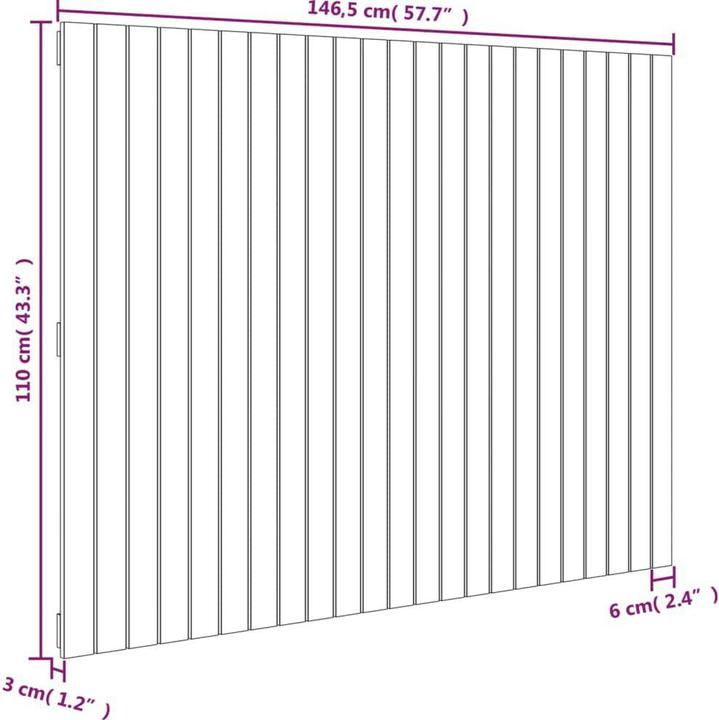 Image du produit vidaXL Chloé (146,5 x 3 x 110 cm)