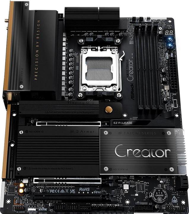 Image du produit AsRock X870 Taichi Creator AM5 ATX HDMI/USB-C DDR5 (AM5, AMD X870, ATX)