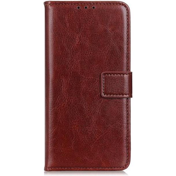 MU Classic Crazy Horse III Leder Bookcover Series (Honor 30 Pro), Smartphone Hülle, Braun