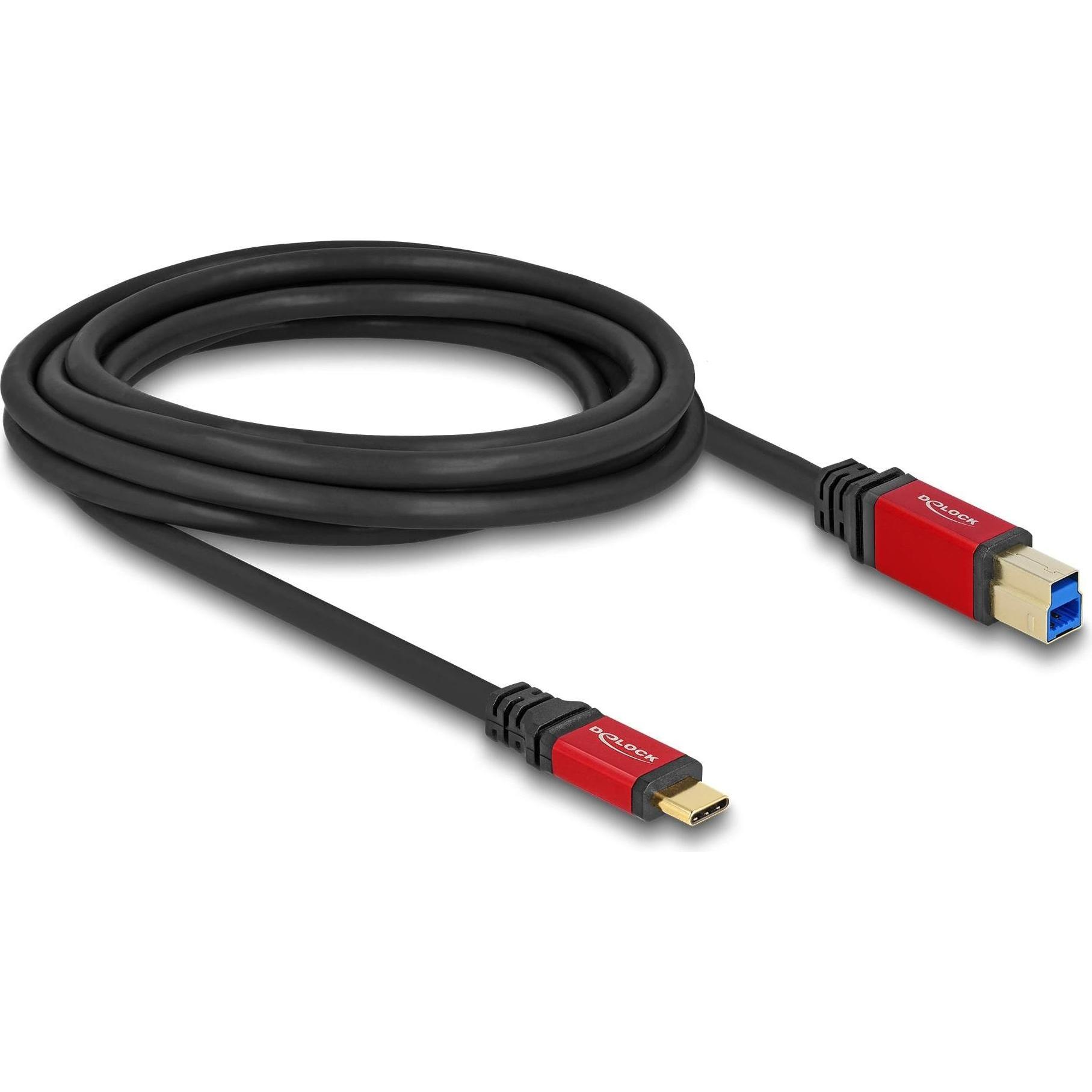 Thumbnail - Delock USB 5 Gbps Kabel USB Type-C Stecker zu USB Typ-B Stec (3 m, USB 3.2 Gen 1), USB Kabel