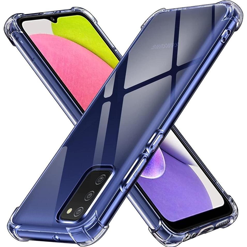 Thumbnail - Screenguard Samsung Galaxy A03s Hülle Crystal Soft Airbag Bumper (Samsung Galaxy A03s), Smartphone Hülle, Transparent