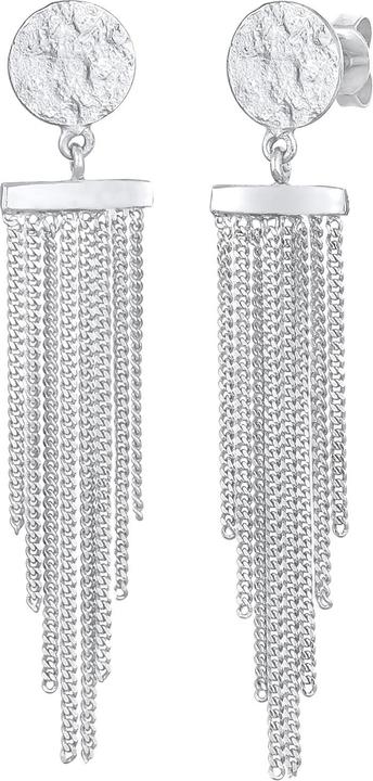 Immagine prodotto Elli Orecchini a catena a piastrina Look Elegante Argento 925 (Argento 925)