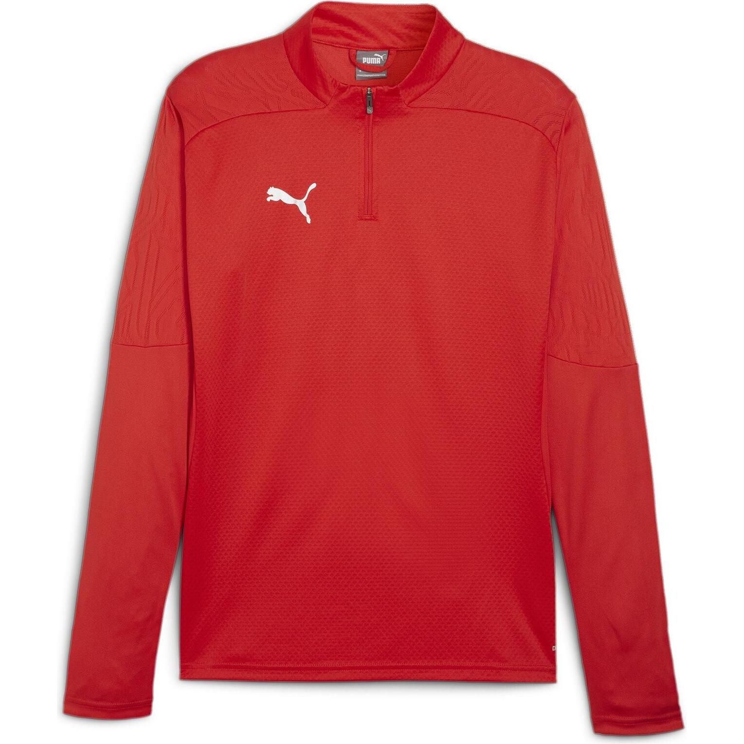 Thumbnail - Puma, Herren, Laufjacke, teamFINAL Training 1/4 Zip Top (L), Rot, L