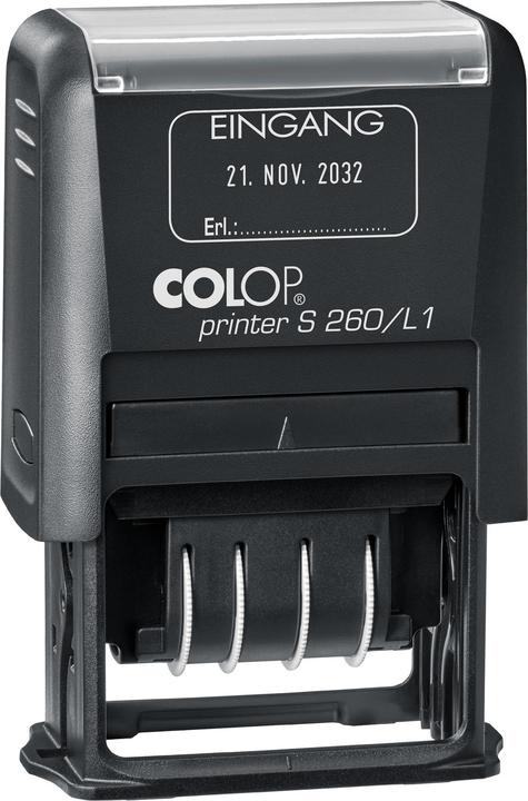 Colop Datumstempel mit Text "Eingang" Printer S 260/L1 N selbstfärbend blau, rot blau/rot ohne Logo