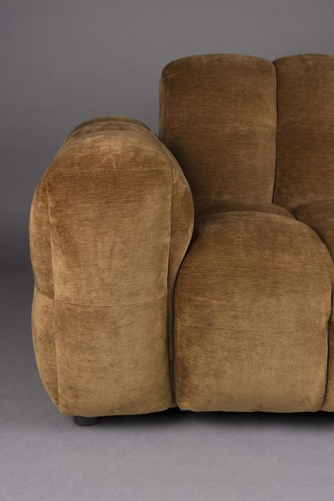 Produktbild Dutchbone Sofa Hackman 4,5-Seater Velours Cognac