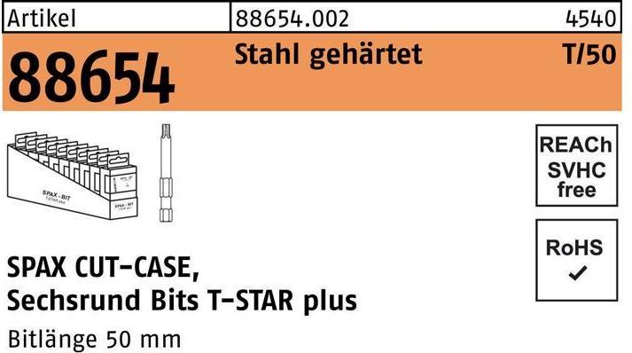 Produktbild Spax BIT T-STAR PLUS T25 50mm S (T/50)