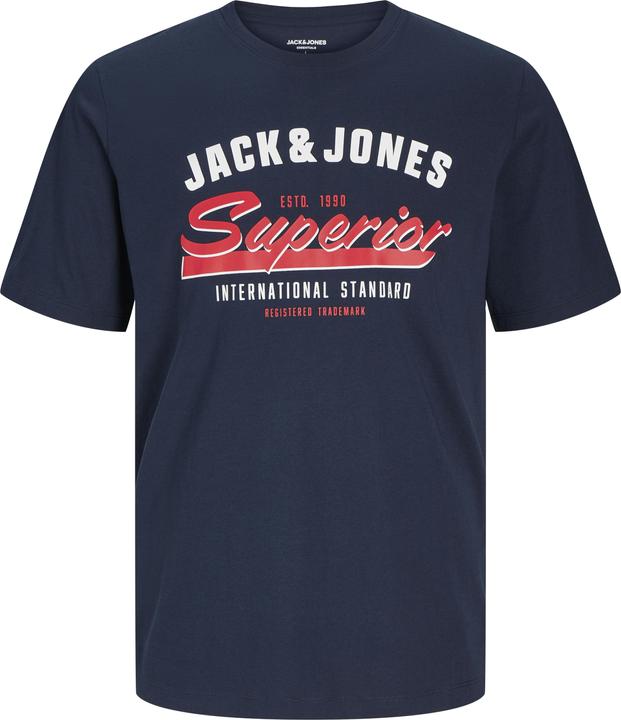Jack & Jones Jjelogo Tee Ss O-Neck 2 Col Aw24 S Pls (7XL)