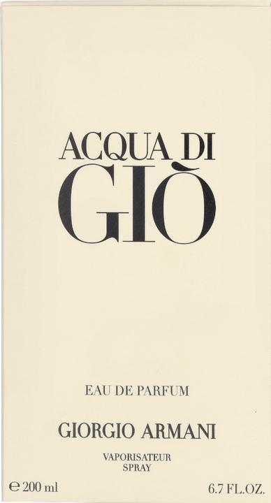 Actual product image Giorgio Armani Acqua Di Giò (Eau de parfum, 200 ml)
