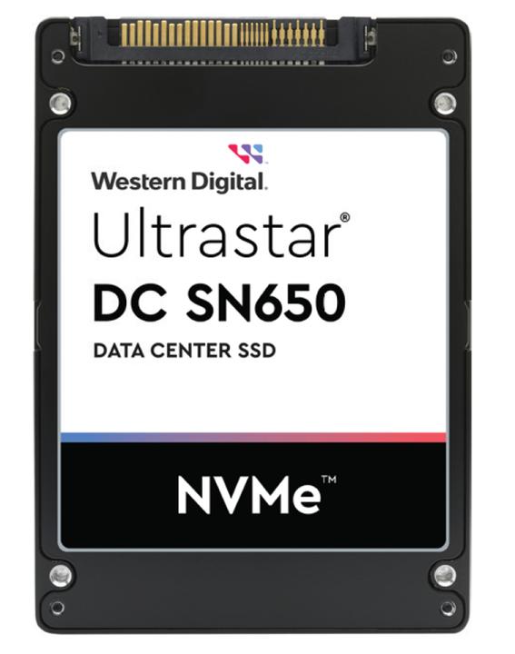 Actual product image WD Ultrastar DC SN650 SSD U.3 15MM 7680GB 6.4cm 2.5inch PCIe TLC RI-1DW/D BICS5 SE (7680 GB, 2.5")