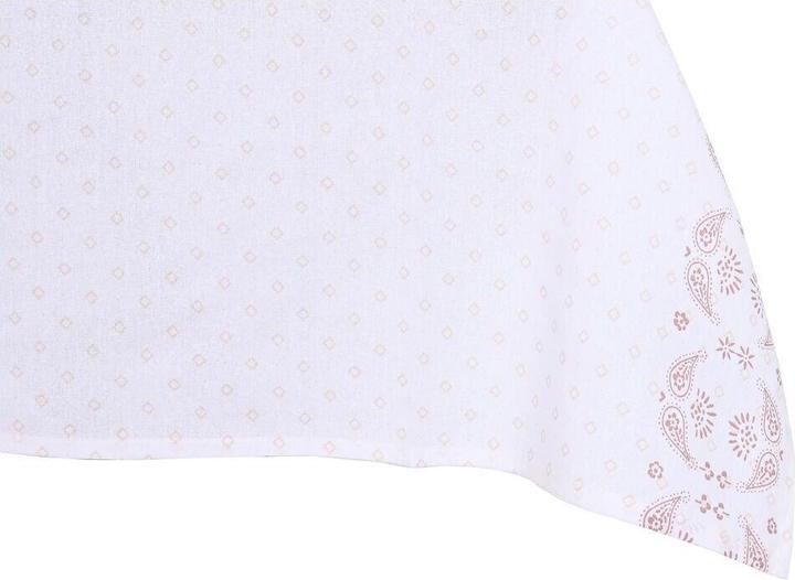 Produktbild DKD Home Decor Tischdecke und Servietten 150 x 150 x 0,5 cm Rosa Weiss (2 Stück)