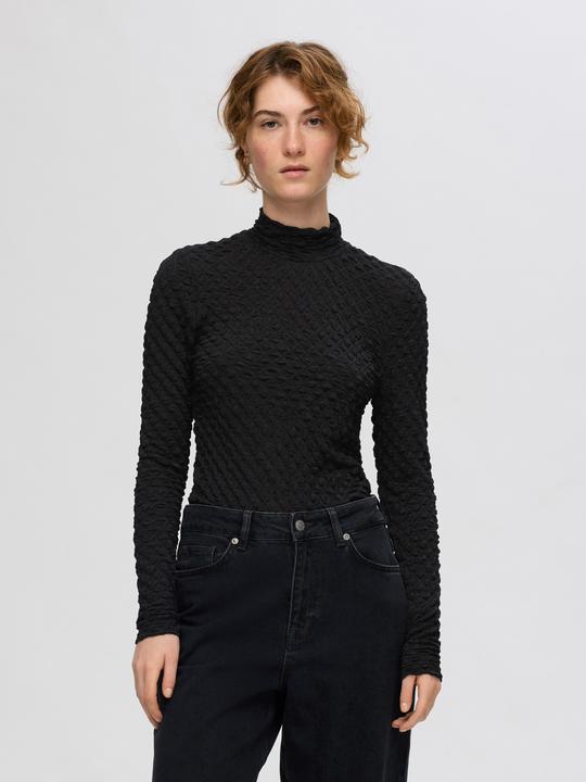 Actual product image Selected Textured top with long sleeves (M)