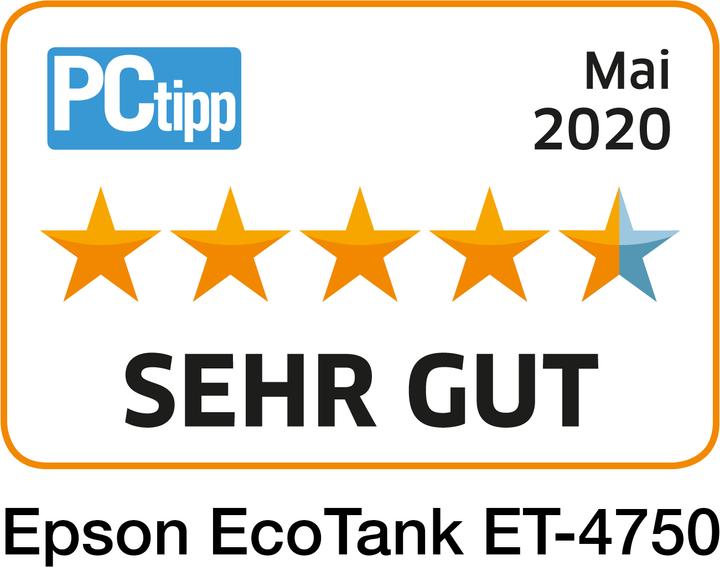 Actual product image Epson ET-4750 EcoTank Unlimited (Ink tank, Colour)