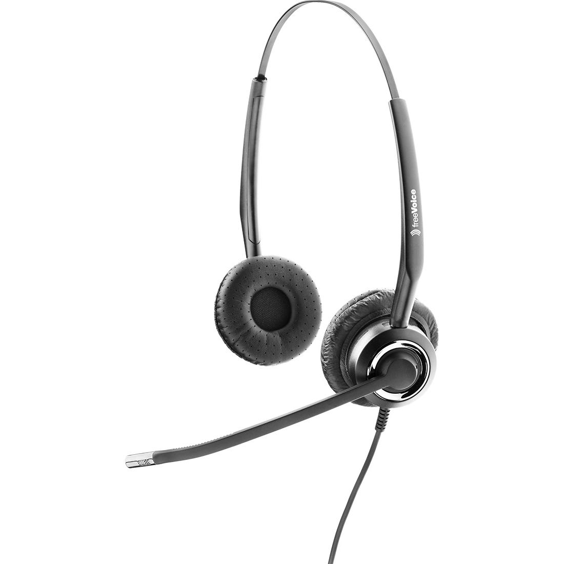 FreeVoice SoundPro 310 NC Duo (Kabelgebunden), Office Headset, Schwarz