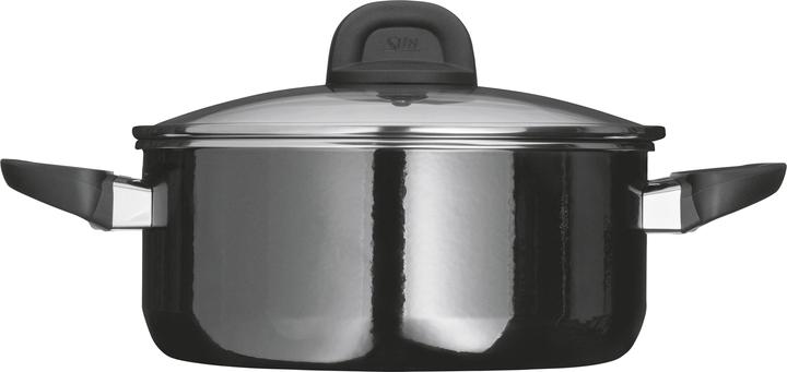 Image du produit Silit Kochtopf Bratentopf Induktion 24cm Glasdeckel 4,4l Modesto Line Silargan schwarz (Casserole, Silargan, 24 x 10.50 cm)