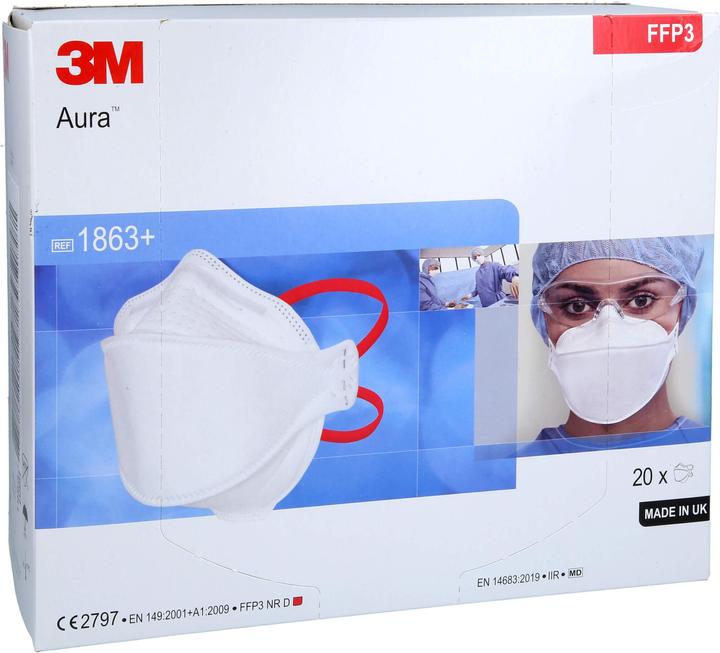 Produktbild 3M Atemschutzmaske (FFP3, 20 x)