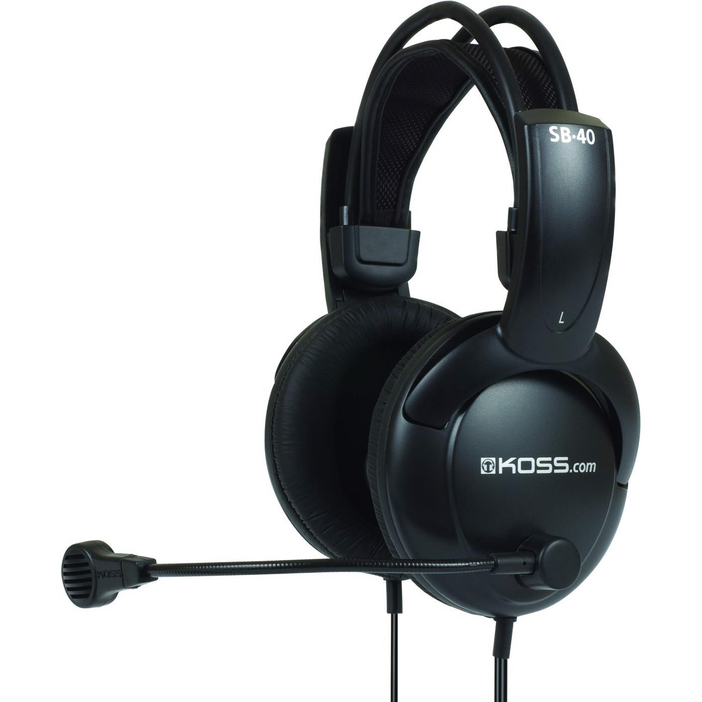 Koss SB40 (Kabelgebunden), Gaming Headset, Schwarz