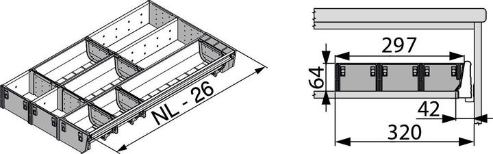 Immagine prodotto Blum ZSI.500MI3 IG/G ORGA-LINE set combinato