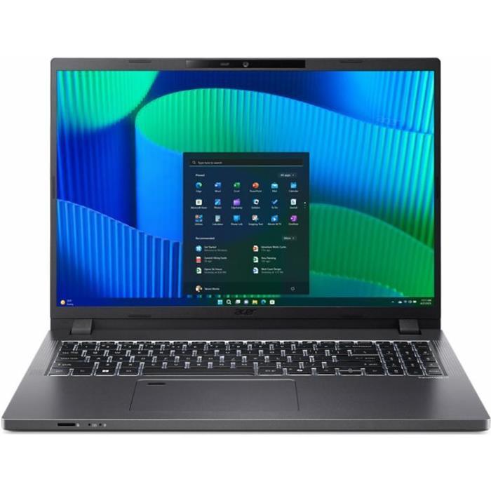 Acer NB TM P2 TMP216-41-TCO-R0PX 16 R5 W11P (16", AMD Ryzen 5 7530U, 16 GB, 512 GB, DE), Notebook, Schwarz