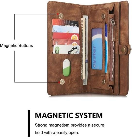Immagine prodotto Caseme Portafoglio in pelle con copertura in plastica (Apple iPhone 7 Plus, Apple iPhone 8 Plus)