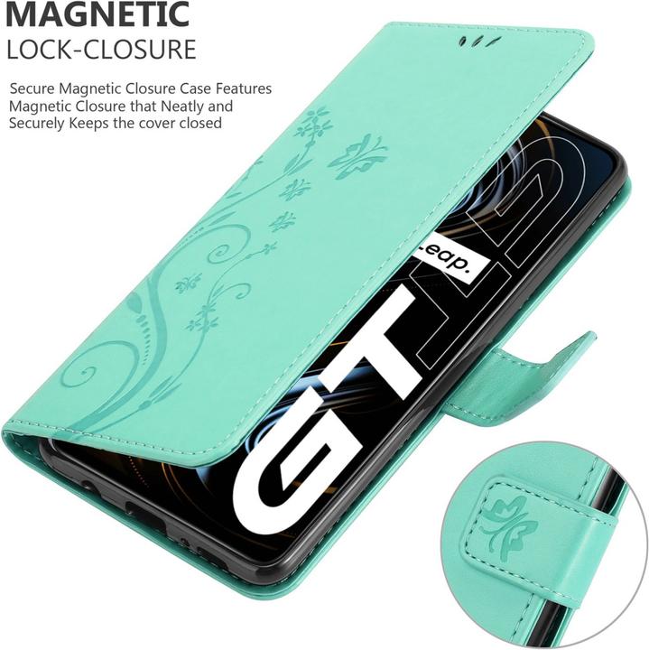 Immagine prodotto Cadorabo Custodia a libro floreale per Realme GT / GT Neo 2T / Q3 PRO (Realme GT Neo 2T, Realme Q3 Pro 5G)