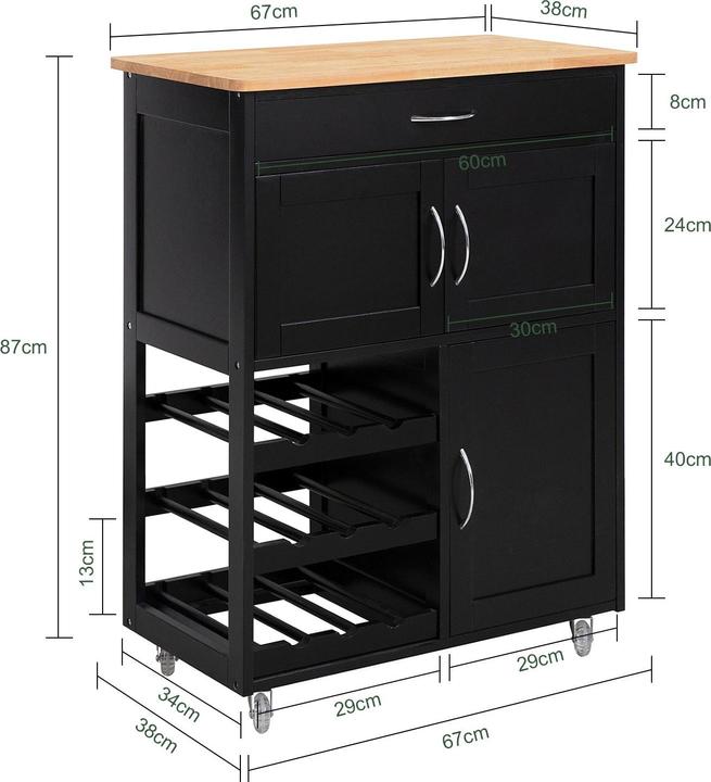 Actual product image SoBuy Serving trolley