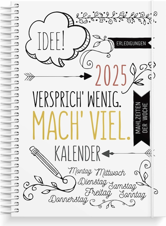 Burde Doodle Calendar 2025 (German)