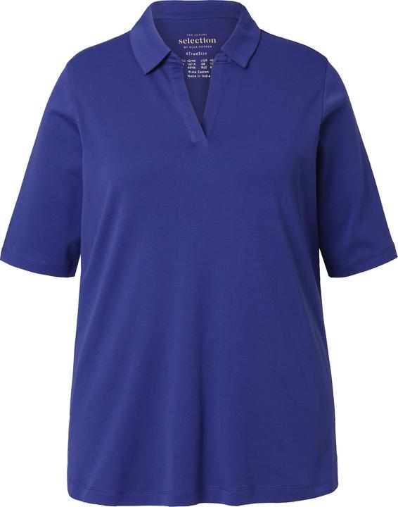 Produktbild Ulla Popken Poloshirt, A-Linie, Halbarm, Pima Baumwolle (46, 48)