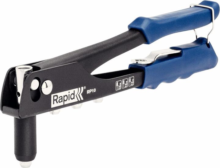 Actual product image Rapid RP10 blind rivet pliers + 100 rivets (30 mm)