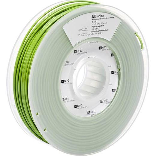 Ultimaker Abs (ABS, 2.85 mm, 750 g, Grün), 3D Filament, Grün