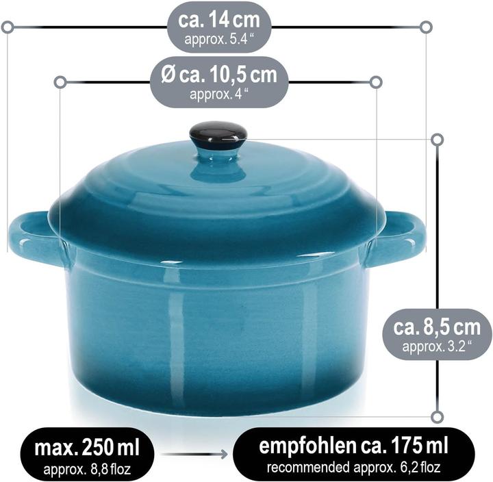 Produktbild Com-four 4-teiliges Auflaufformen-Set mit Deckel