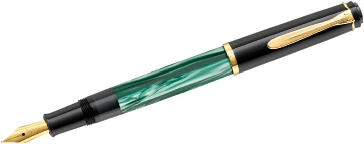 Produktbild Pelikan Füllhalter M200 (Grün, Schwarz, Gold, Marmorfarbe, 1 x)