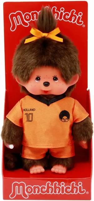 Actual product image Magni Monchhichi Plüschfigur Mädchen Fussballer Niederlande (7 cm)